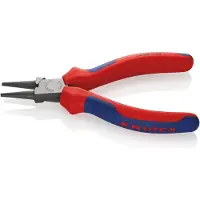Knipex 22 02 140, Nåletang, Krom-vanadium-stål, Plast, Blå, Rød, 140 mm, 129 g