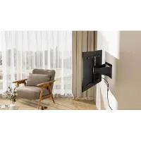 Gembird mounting kit - for TV - full motion - fine texture black - Maks 50 kg - Maks størrelse 90"