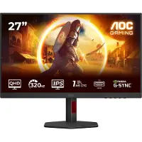 AOC G4 Q27G4SRU, 68,6 cm (27), 2560 x 1440 pixel, Quad HD, LED, 1 ms, Sort, Rød