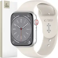 Tech-Protect Apple Watch Series 11/10/9/8/7/6/SE 3/SE Silikone rem - 40mm/41mm/42mm - Stjernelys