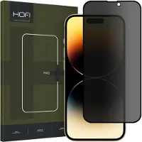 Hofi iPhone 15 Anti Spy Pro+ Privacy Skærmbeskyttelse Hærdet Glas - 9H - Sort Kant