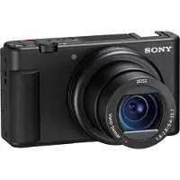 Sony VLOGCAM ZV-1A - Digitalkamera - kompakt - 20.1 MP - 4K / 30 fps - 2.7x optisk zoom - ZEISS - Wi-Fi, Bluetooth - sort