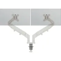 Leitz Ergo pladsbesparende dual monitor arm Grå