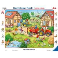 Ravensburger Indrammet puslespil 24 om dagen i havnen