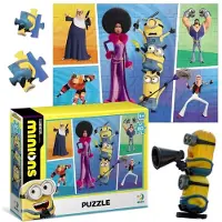 Dodo 80-DELS MINIONS-PUZZLE MINIONS-FARVEDE PUSLELE TIL BØRN