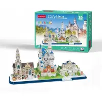 Cubic KUBISK SJOVT PUSLESPIL 3D Bylinje Bavaria BAVARIA 178 brikker MC267H