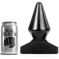 All Black Helt Sort Analprop 185 cm
