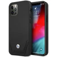 BMW Perforeret læderetui til iPhone 12 / iPhone 12 Pro - Sort