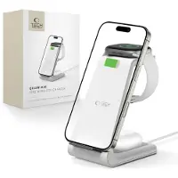 TechProtection QI15W-A36 3in1 Charging Station for Apple - White