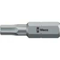 Wera 840/1 Z Bits, 1 stk, Hexadecimal (metrisk), 3 mm, 25 mm, 25,4 / 4 mm (1 / 4), Sekskantet