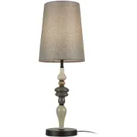 ITALUX NEROM BORDLAMPE 1 E27 MATSORT TB-22374A-BK
