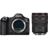 Canon EOS R5 Mark II Body + RF 24-105mm F/4.0 L IS USM Kit, 45 MP, 8192 x 5464 pixel, CMOS, 8K Ultra HD, 656 g, Sort