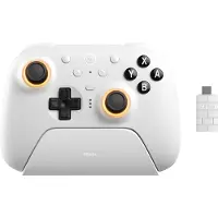 8Bitdo Ultimate 2 Bluetooth - TMR - RGB - White - Nintendo Switch 1 & 2 - Wireless Controller - PC