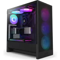 NZXT H5 Flow RGB (2024) Midi Tower-kabinet med vindue, sort