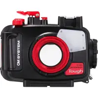 Olympus PT-059 - Marintaske til kamera - polykarbonat - sort, gennemsigtig