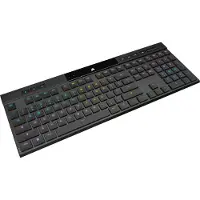Corsair Gaming K100 AIR RGB - Tastatur - Ultra-Thin - backlit - trådløs - USB, 2.4 GHz, Bluetooth 4.2 - Nordisk - tastkontakt: CHERRY MX Ultra Low Pr