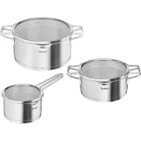 Tefal Nordica H852S3, Rustfrit stål, Rustfrit stål, Rustfrit stål, Glas, 210 °C, Keramisk, Gas, Halogen, Induktion, Forseglet plade