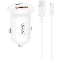 XO CC69 30W biloplader med to porte og USB-C-kabel