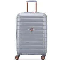 DELSEY PARIS Shadow 5.0 - Kuffert med 4 hjul | sølv | 44x66x29.5 cm