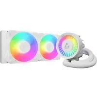Arctic Cooling ARCTIC Liquid Freezer III Pro 240 A-RGB - Processors flydende kølesystem - Radiatorstørrelse: 240 mm - (for: AM5, AM4, LGA1700, LGA1851) - copper base with skiving fins - 120 mm - hvid