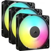 Corsair RS120 ARGB Triple Pack - Indsats med blæser - 120 mm - sort (pakke med 3)