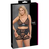 Cottelli collection Lace set Black Plus Size
