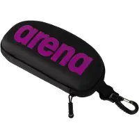 Arena sv?mmebrilletaske til sv?mmere Beskyttende hardcover b?retaske med klips til rygs?kke opbevaring og transport Sort/lilla