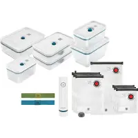 Zwilling Fresh+save Familiesæt Med Hældeskål Og Låg Til Vakuumpakker