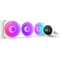 NZXT Kraken Elite 420 RGB, Alt-i-en væskekøler, 14 cm, Hvid