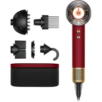 Dyson Supersonic Nural hårtørrer - Straight+Wavy (Red Velvet/Gold)