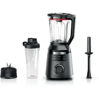 Bosch Serie 6 MMB6654B, Blender til madlavning, 2 L, Knusning af is, 0,1 m, 1800 W, Sort