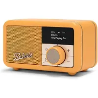 Roberts Revival Petite 2, Bærbar, Analog & digital, DAB, DAB+, FM, USB Type-C, Gul, Knapper