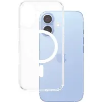 PanzerGlass HardCase - Bagsidecover til mobiltelefon - MagSafe-kompatibilitet - polykarbonat, termoplastisk polyuretan (TPU) - hvid, gennemsigtig - for Apple iPhone 16