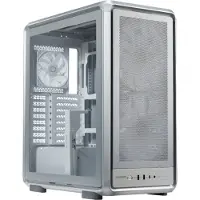 Cooler Master Masterframe 500 Mesh, Tower Case Silver, Tempered Glass