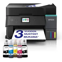 Epson EcoTank ET-4950 - Multifunktionsprinter - farve - blækprinter - ITS - A4/Letter (medie) - op til 12 spm (kopiering) - op til 18 spm (udskriver) - 250 ark - 33.6 Kbps - Wi-Fi(ac), USB, LAN - sort