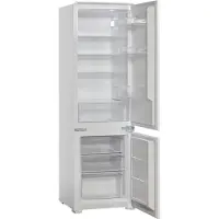 Scandomestic BIC249WE - Køleskab/fryser - bund-fryser - til indbygning - niche - bredde: 54 cm - dybde: 54 cm - højde: 180 cm - 249 liter - Klasse E - hvid