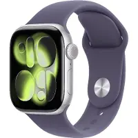 Apple Watch Series 11 GPS 42mm Silver Aluminium Case with Purple Fog Sport Band - M/L