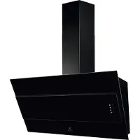 Electrolux LFV319K - Hætte - skorsten vinklet - bredde: 89.8 cm - dybde: 39.36 cm - udtrækning og recirkulation (-) - sort