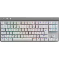 Logitech G G515 - Tastatur - LIGHTSPEED - TKL - bagbelyst - trådløs - 2.4 GHz, Bluetooth, USB - hvid - Nordisk