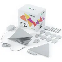Nanoleaf Shapes Smarter Kit - Trådløst belysningssæt - LED x 9 - 1.7 W - 16 millioner farver - 1200-6500 K - triangel