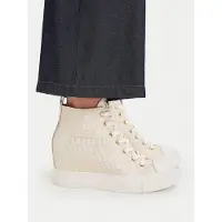 GUESS Guesstil kvinder. FLTSUNFAL12 Sundae-sneakers i guld (40), Guldfarvet, Stof, Fast, Blonder, Casual