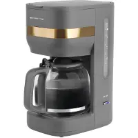 24.Se Kaffemaskine 1,5 liter / kaffebrygger med glaskande / filterkaffemaskine med autosluk – Sort
