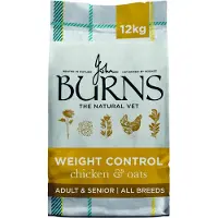 Burns Weight Control Adult/Senior Kylling & Havre - Økonomipakke: 2 x 12 kg