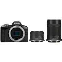 Canon EOS R50 + RF-S 18-45mm F4.5-6.3 IS STM + RF-S 55-210mm F5-7.1 IS STM - Black