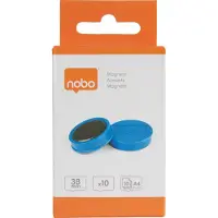 Nobo Magnet Ø38mm 1,5kg blå - (10 stk.)