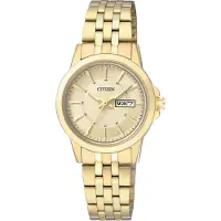 Citizen Dameur EQ0603-59P Dress Guldfarvet/Gul guldtonet stål Ø28 mm