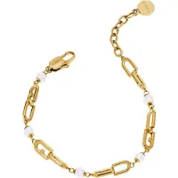 Furla Armbånd 'CHAINED LOGO' guld / hvid