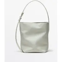 Massimo Dutti - Female - Mini Bucket-Taske I Nappaskind - Råhvid - 01