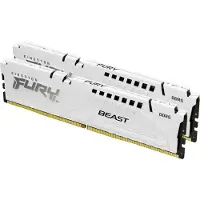 Kingston FURY Beast - DDR5 - sæt - 32 GB: 2 x 16 GB - DIMM 288-PIN - 6000 MT/s / PC5-48000 - CL30 - 1.4 V - ikke bufferet - on-die ECC - hvid