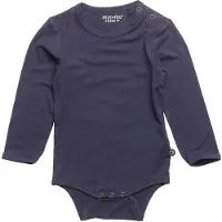 Minymo Body l/æ - Bambus - Navy - - 68 - Body L/Æ